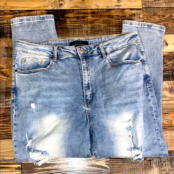 Risen Skinny distressed Jeans size 2XL - Picture 1 of 5